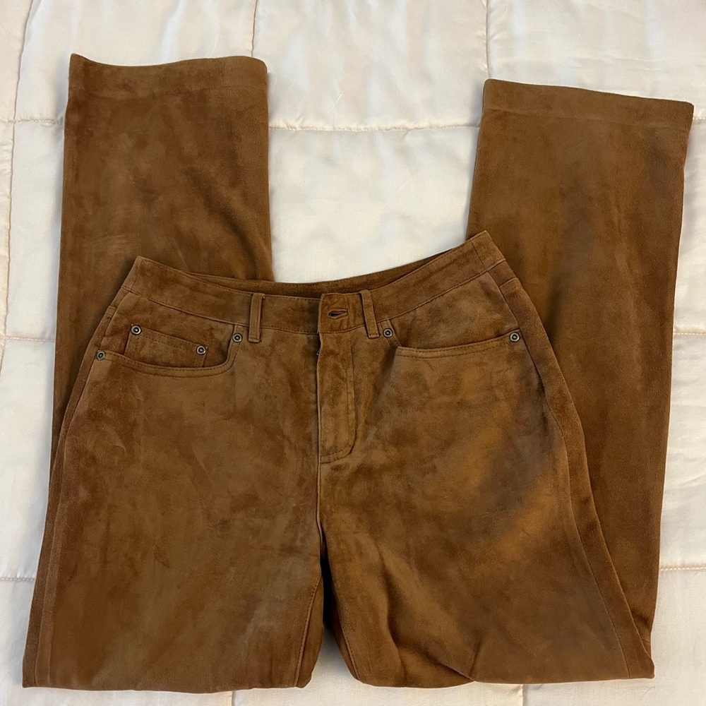 Talbots Vintage womens suede leather pants